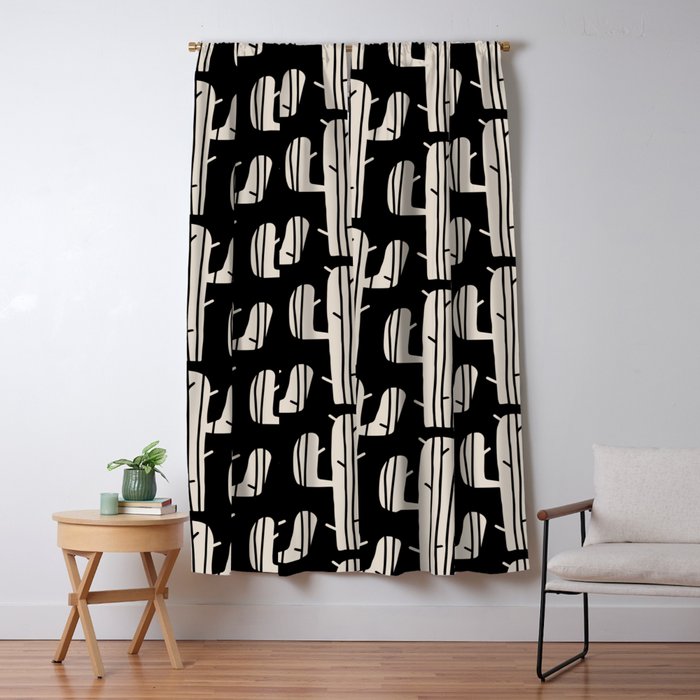 Desert Cactus Pattern 861 Window Curtain Gallery Image 1