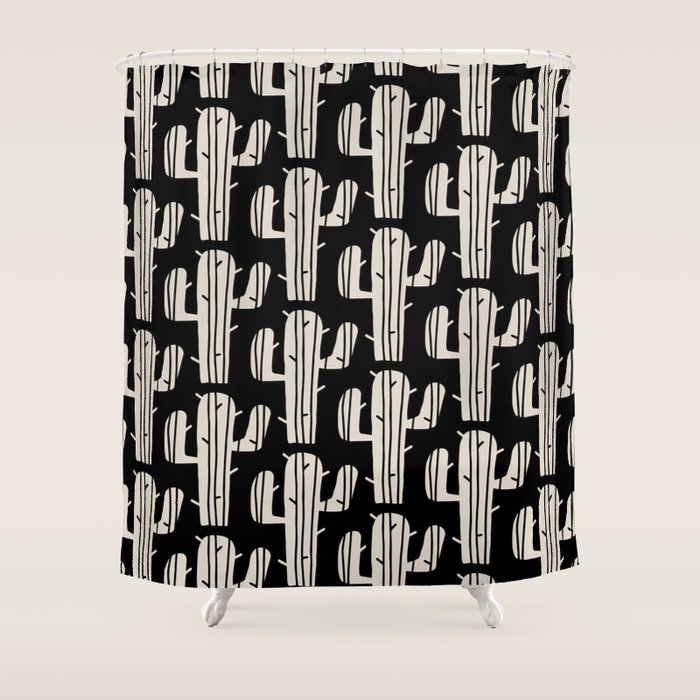 Desert Cactus Pattern 861 Shower Curtain Gallery Image 1