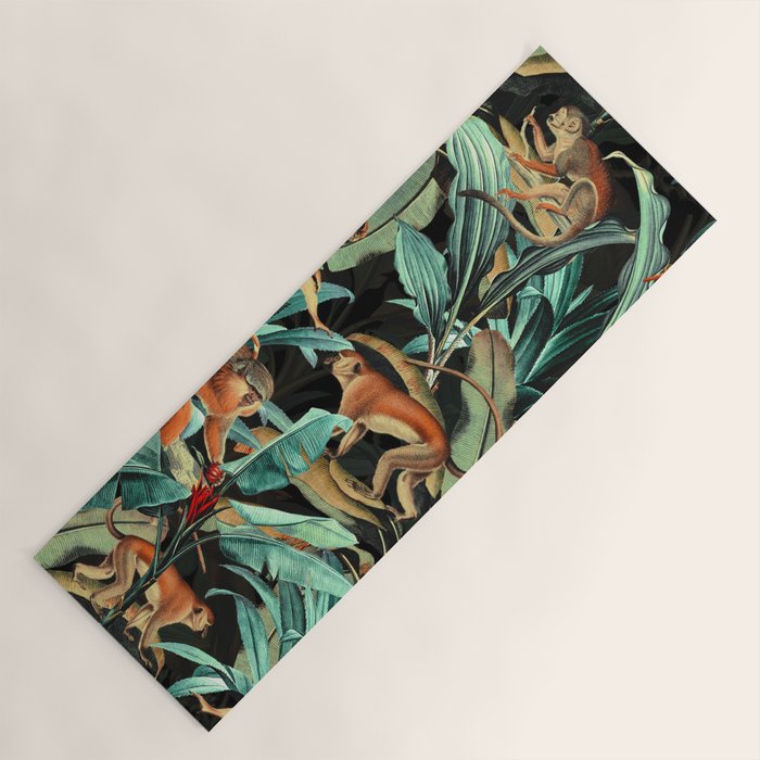 Monkey Tropical Jungle Yoga Mat Gallery Image 1