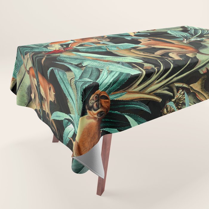 Monkey Tropical Jungle Tablecloth Gallery Image 1