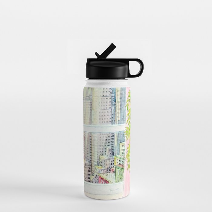 The New Yorker - Black Cat Water Bottle Gallery Image 1