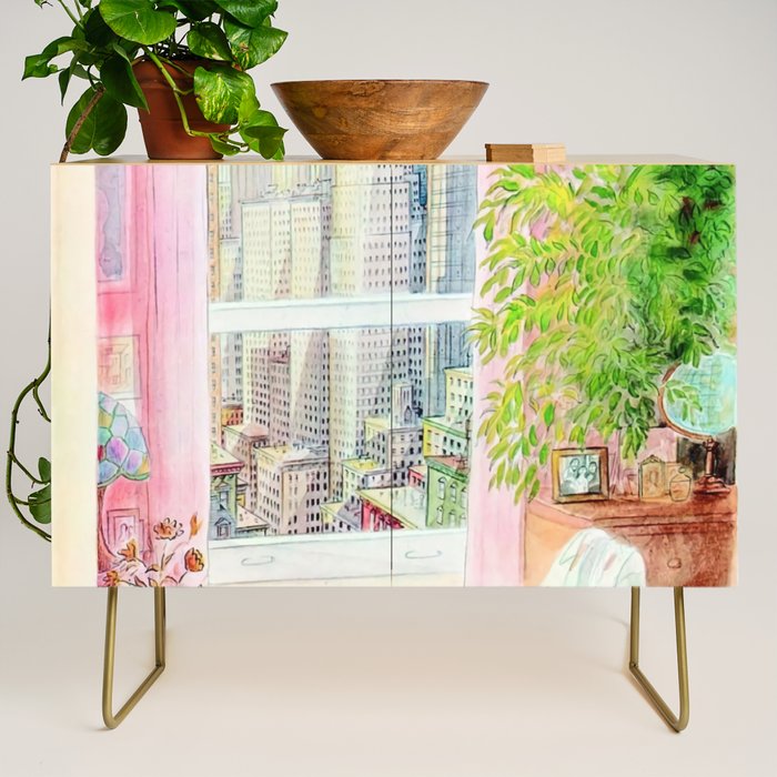 The New Yorker - Black Cat Credenza Gallery Image 1