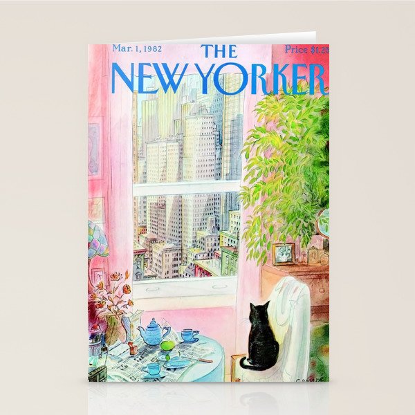 The New Yorker - Black Cat Stationery Card Gallery Image 2