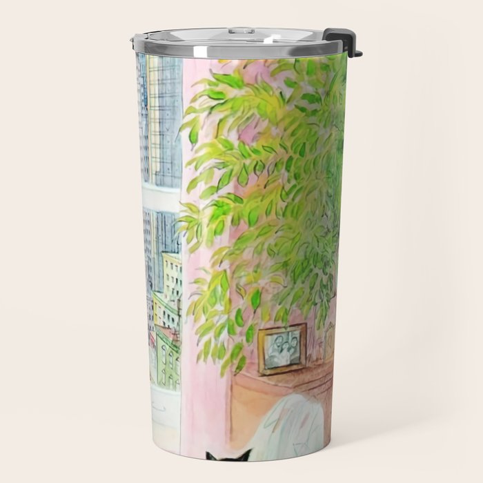 The New Yorker - Black Cat Travel Mug Gallery Image 2