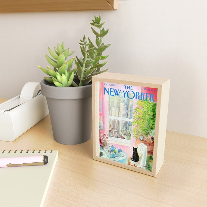 The New Yorker - Black Cat Mini Art Print Gallery Image 2