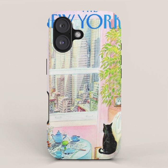 The New Yorker - Black Cat iPhone Case Gallery Image 1