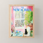The New Yorker - Black Cat Mini Art Print Gallery Image 1