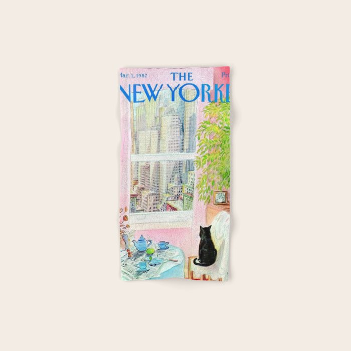 The New Yorker - Black Cat Bath Towel Gallery Image 1