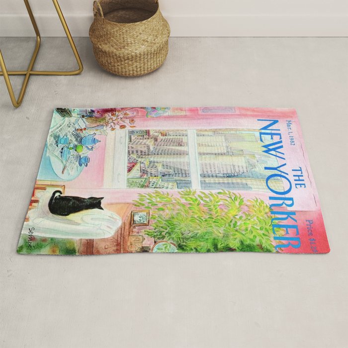 The New Yorker - Black Cat Rug Gallery Image 1