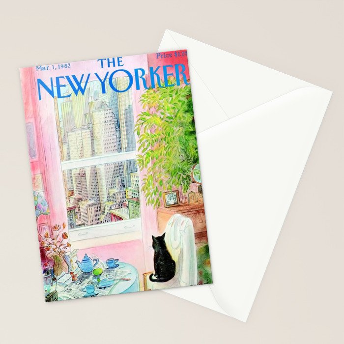 The New Yorker - Black Cat Stationery Card Gallery Image 2