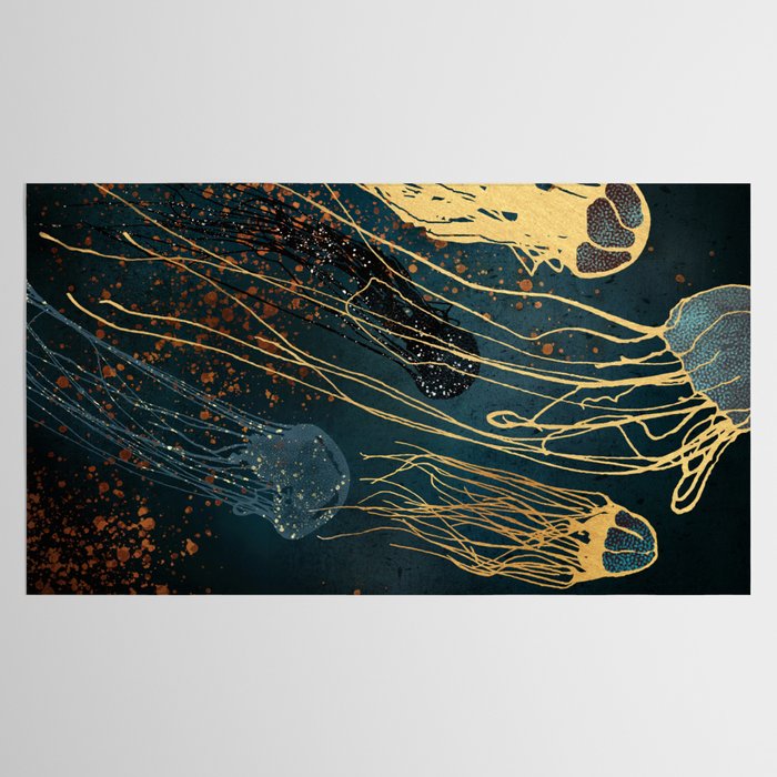 Metallic Jellyfish Tablecloth Gallery Image 2