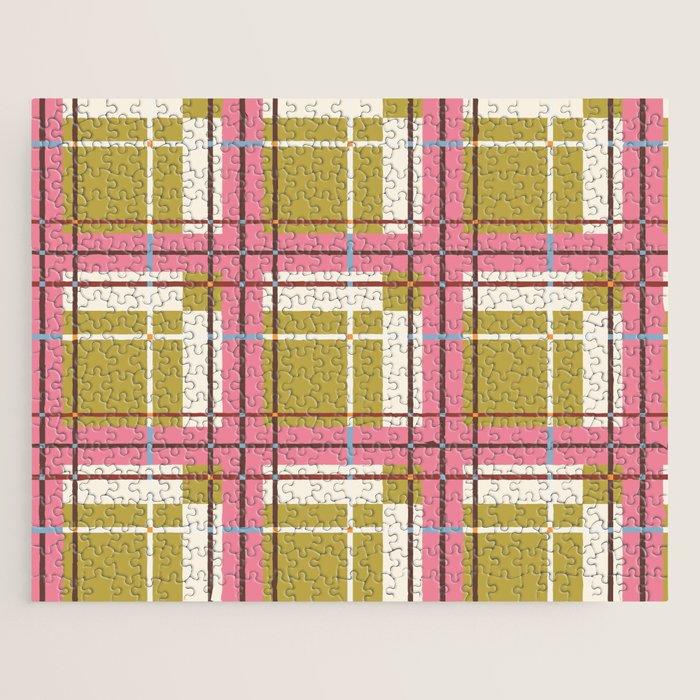 Bold Checked Design Jigsaw Puzzle Gallery Image 1