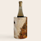 Klimt White Dog with Brown Eyes Wine Chiller Gallery Image 3