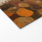 Klimt White Dog with Brown Eyes Welcome Mat Gallery Image 2