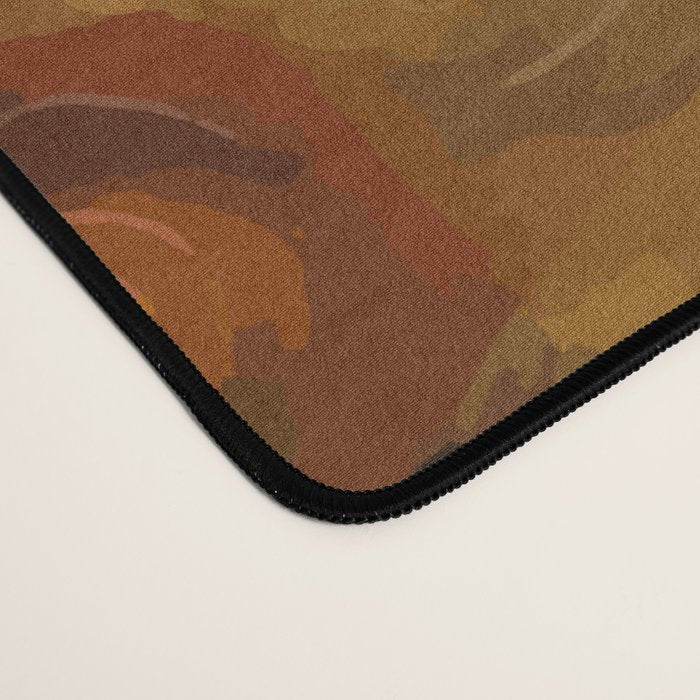 Klimt White Dog with Brown Eyes Desk Mat Gallery Image 4