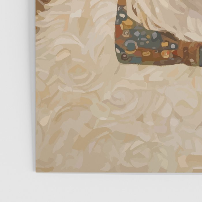 Klimt White Dog with Brown Eyes Poster Gallery Image 3