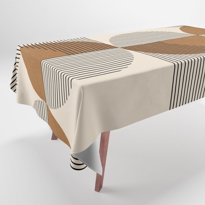 Abstraction_SUNSHINE_BALANCE_YINYANG_LINE_POP_ART_0630A Tablecloth Gallery Image 1