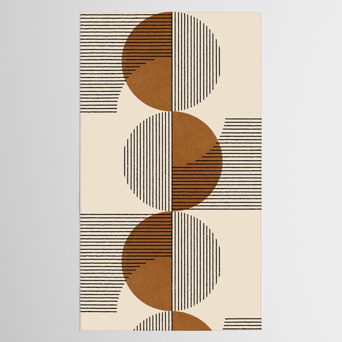 Abstraction_SUNSHINE_BALANCE_YINYANG_LINE_POP_ART_0630A Tablecloth Gallery Image 2