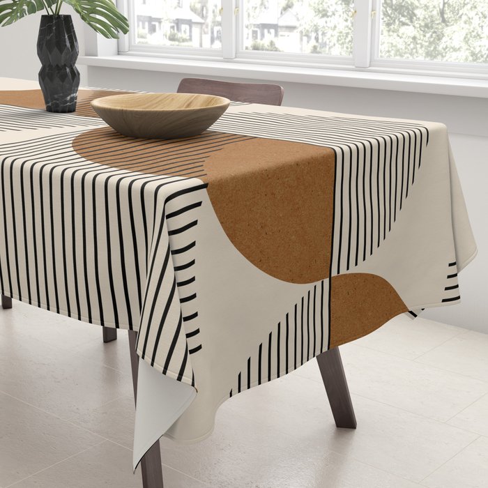 Abstraction_SUNSHINE_BALANCE_YINYANG_LINE_POP_ART_0630A Tablecloth Gallery Image 3