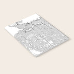 Vancouver White Map Notebook Gallery Image 2