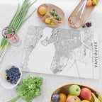 Vancouver White Map Cutting Board Gallery Image 2