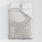Vancouver White Map Comforter Gallery Image 6