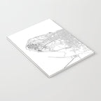 Vancouver White Map Notebook Gallery Image 3