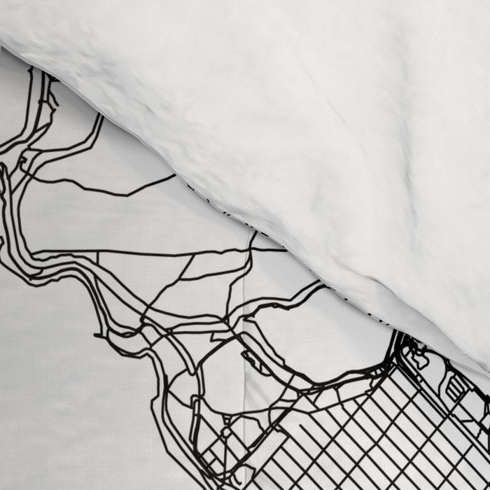Vancouver White Map Comforter Gallery Image 4