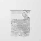 Vancouver White Map Wall Hanging Gallery Image 1