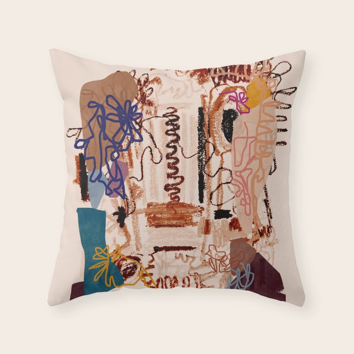 Abstract Shape 10 Throw Pillow Gallery Image 6