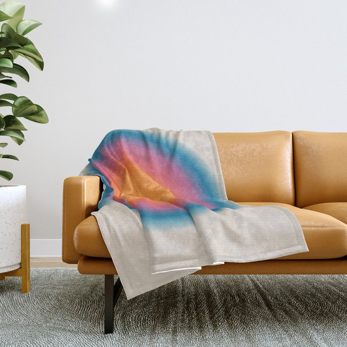 Vintage California Sun: Gradient Edition Throw Blanket Gallery Image 1