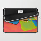 The One To Hold a Mirror Up To Me, Abstract Human Expression, Introspection Mindfulness Retrospection, Hand Body Maximalism Eclectic, Bohemian Contemporary Modern Painting Laptop Sleeve Gallery Image 2
