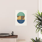 Circle color pieces abstract geometric Poster Gallery Image 2