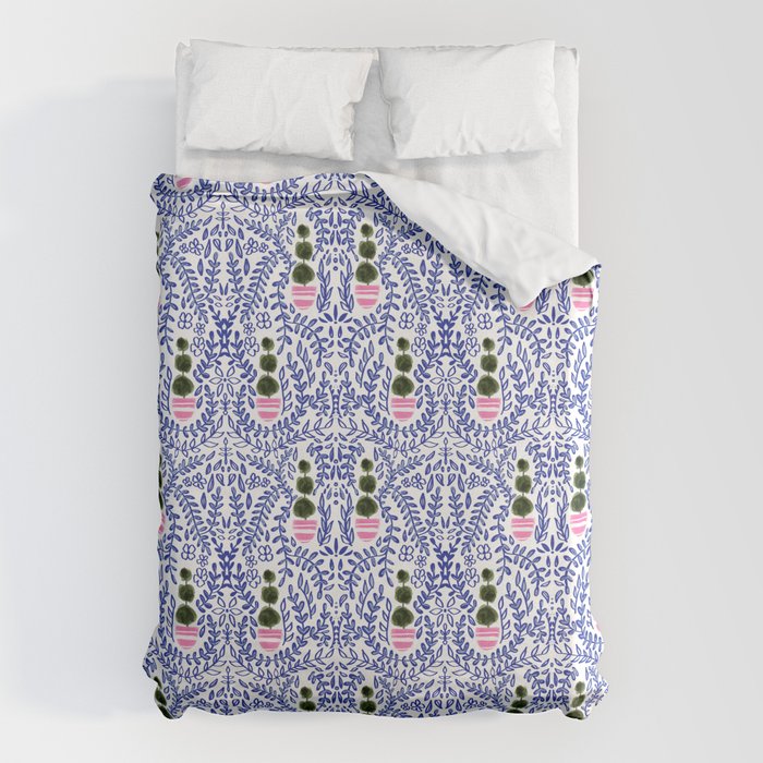 Southern Living - Chinoiserie Pattern Small Duvet Cover Gallery Image 1
