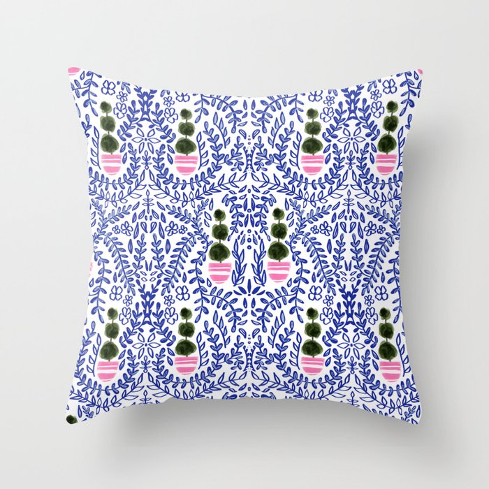 Southern Living - Chinoiserie Pattern Small Throw Pillow Gallery Image 1