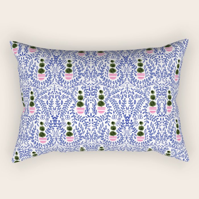 Southern Living - Chinoiserie Pattern Small Rectangular Pillow Gallery Image 1