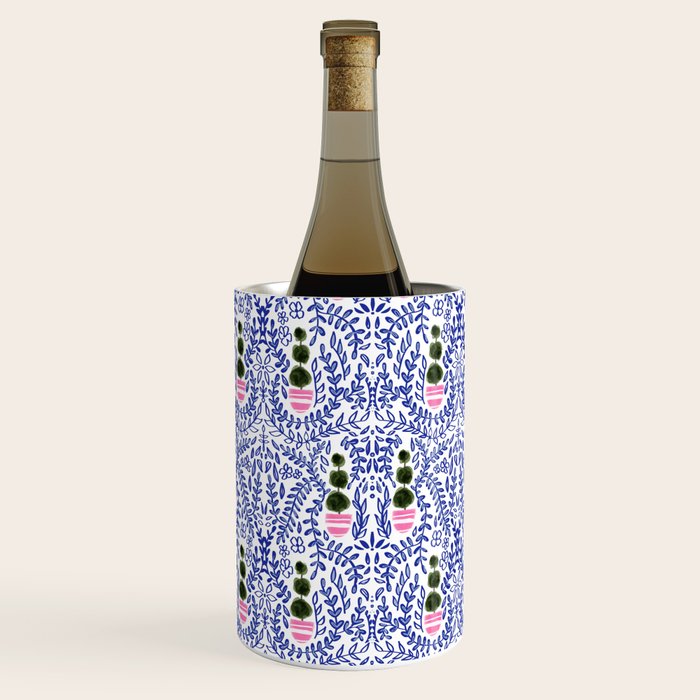 Southern Living - Chinoiserie Pattern Small Wine Chiller Gallery Image 3