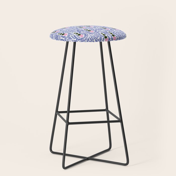 Southern Living - Chinoiserie Pattern Small Stool Gallery Image 1