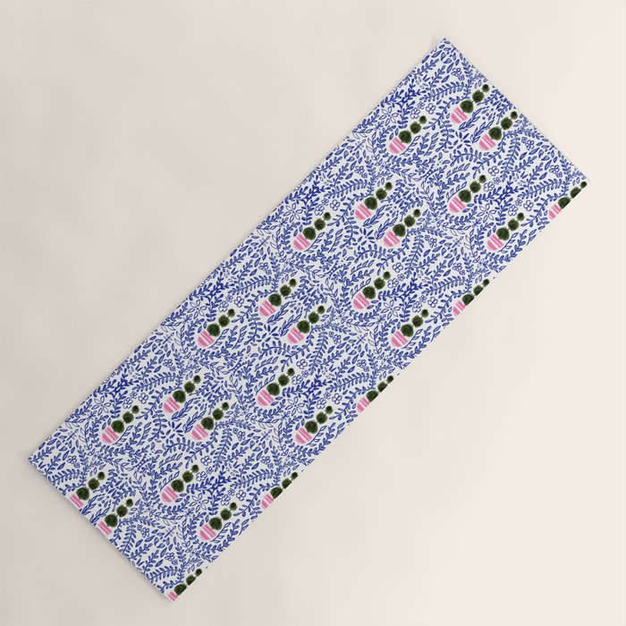 Southern Living - Chinoiserie Pattern Small Yoga Mat Gallery Image 1