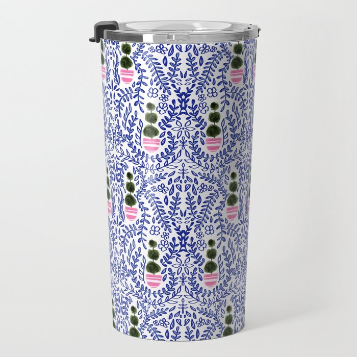 Southern Living - Chinoiserie Pattern Small Travel Mug Gallery Image 3