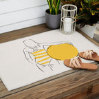 Summer ready - line drawing Outdoor Rug Gallery Image 2
