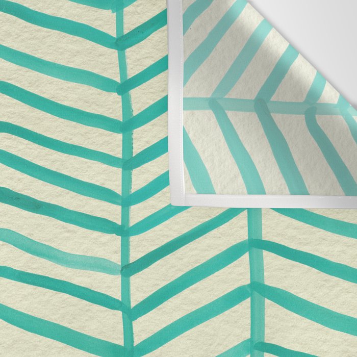 Mint Herringbone Wall Tapestry Gallery Image 3