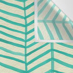 Mint Herringbone Wall Tapestry Gallery Image 3