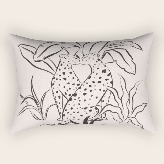 Cheetah Crush lines Rectangular Pillow Gallery Image 1