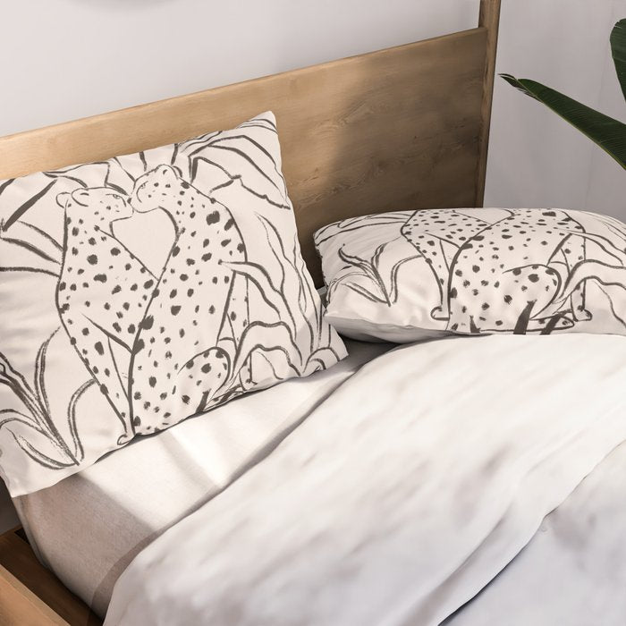 Cheetah Crush lines Pillow Sham Gallery Image 2