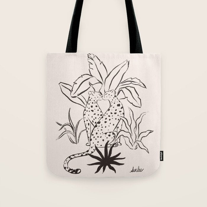 Cheetah Crush lines Tote Bag Gallery Image 1