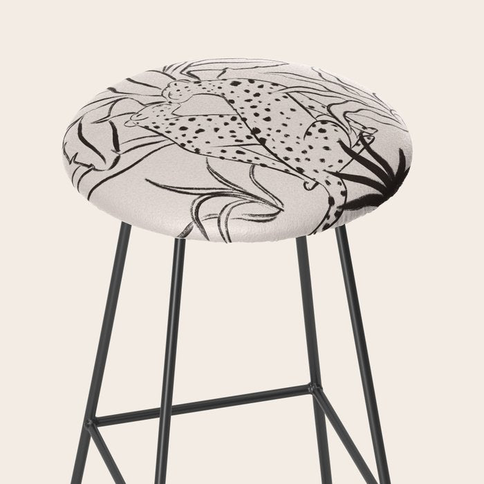 Cheetah Crush lines Stool Gallery Image 2
