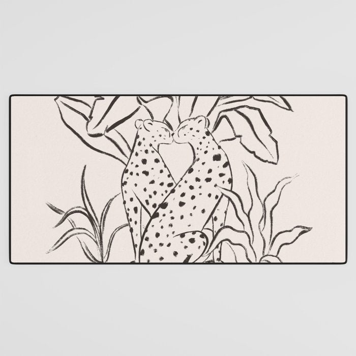 Cheetah Crush lines Desk Mat Gallery Image 3