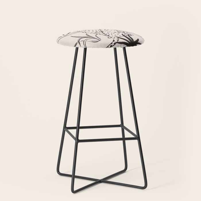 Cheetah Crush lines Stool Gallery Image 1