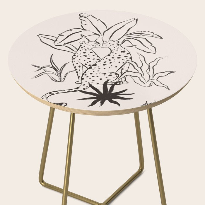 Cheetah Crush lines Side Table Gallery Image 2